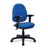 Nautilus Designs Java 100 Medium Back Single Lever Fabric Operator Office Chair With Height Adjustable Arms Blue - BCF/I300/BL/ADT DD